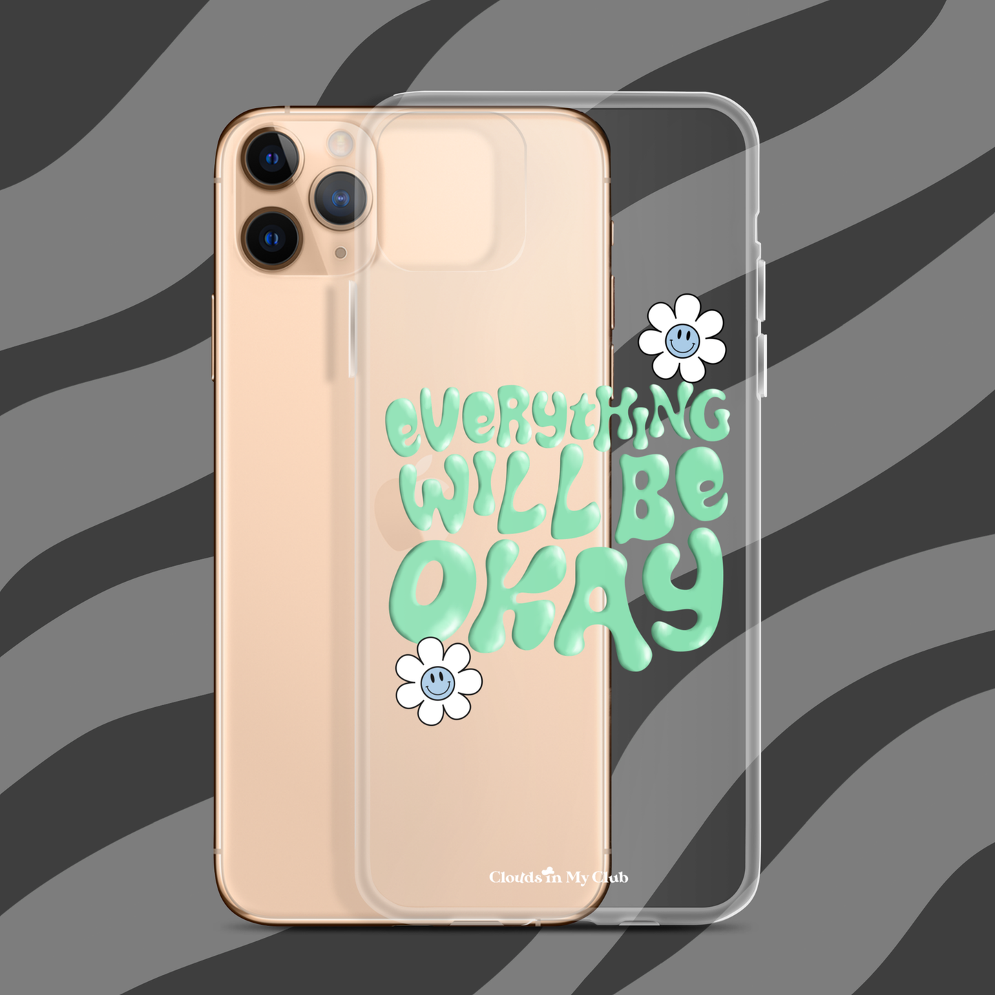"Everything Will Be Okay" iPhone Case (Cozumel)
