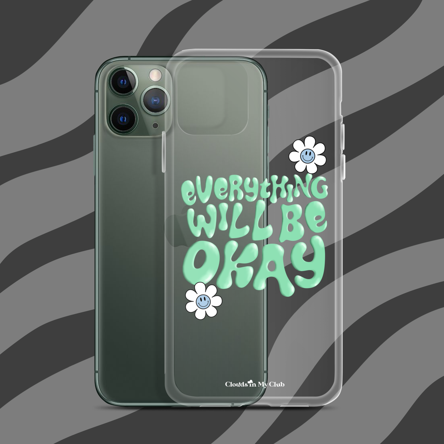 "Everything Will Be Okay" iPhone Case (Cozumel)