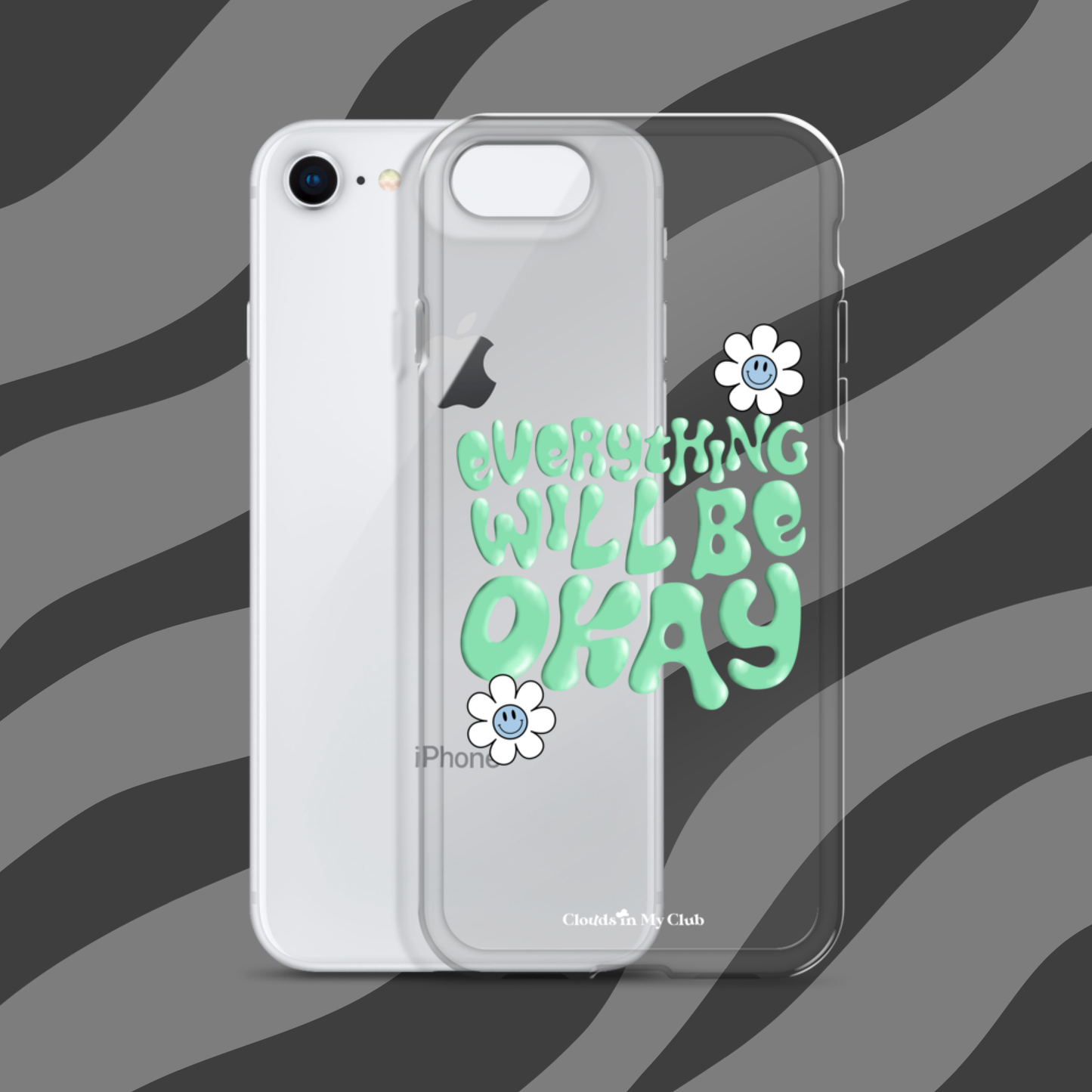 "Everything Will Be Okay" iPhone Case (Cozumel)