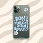 "Don't Forget to Breathe" iPhone Case (Sky)