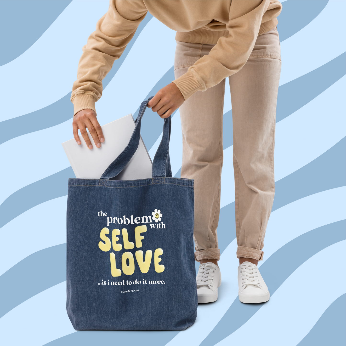 "The Problem With Self Love" Denim Tote