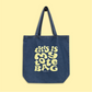 "This Is My Tote Bag" Organic Denim Tote (Lemon)