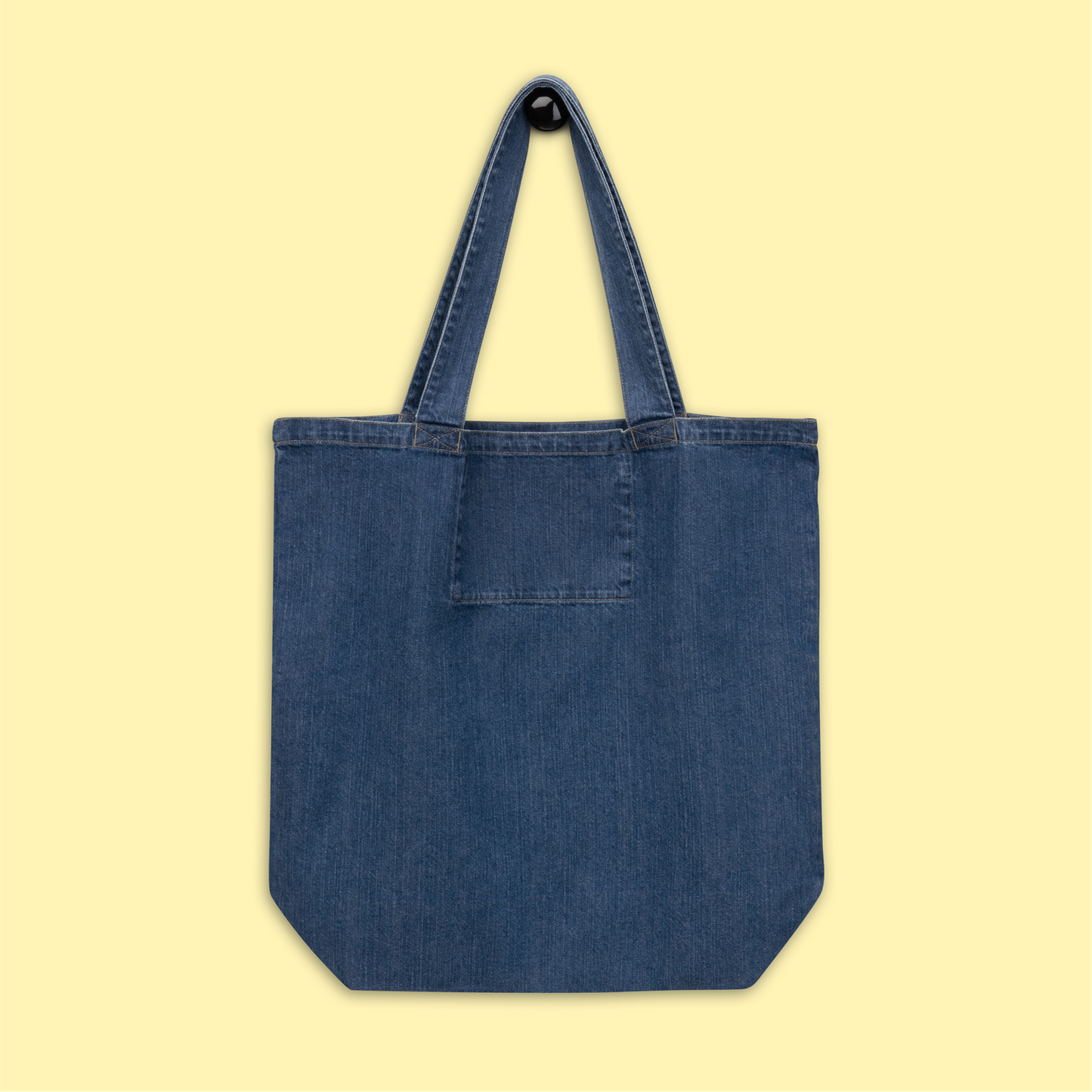 "This Is My Tote Bag" Organic Denim Tote (Lemon)