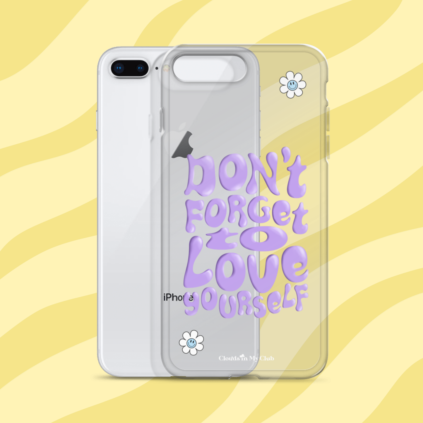 "Don't Forget to Love Yourself" iPhone Case (Orchid)