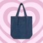 "This Is My Tote Bag" Organic Denim Tote (Bubblegum)