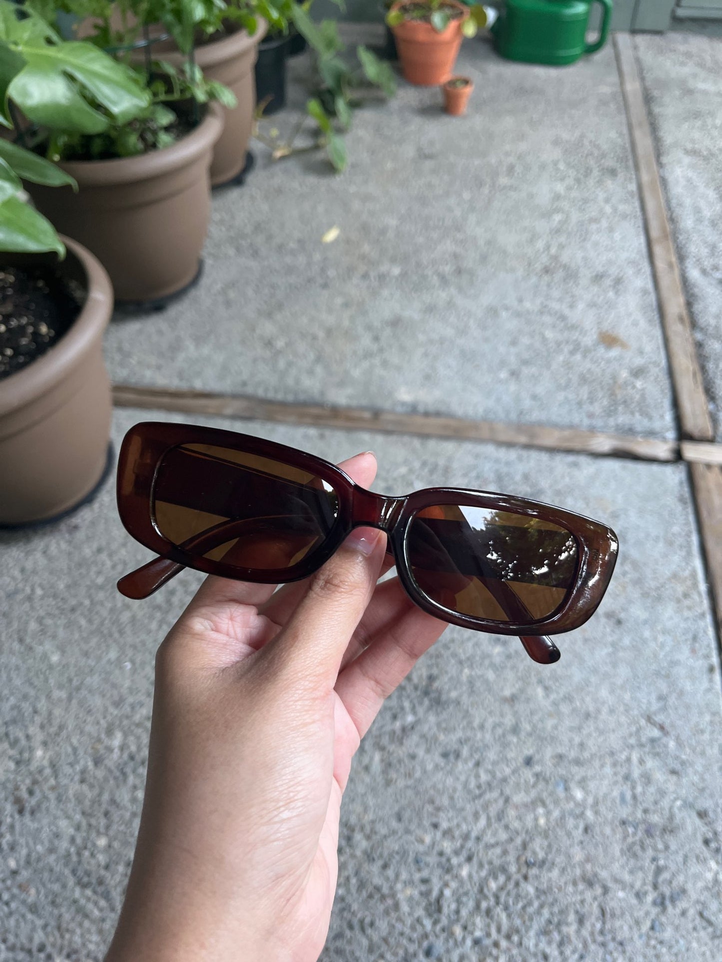 Small Rectangle Anti-glare Sunglasses ☀️
