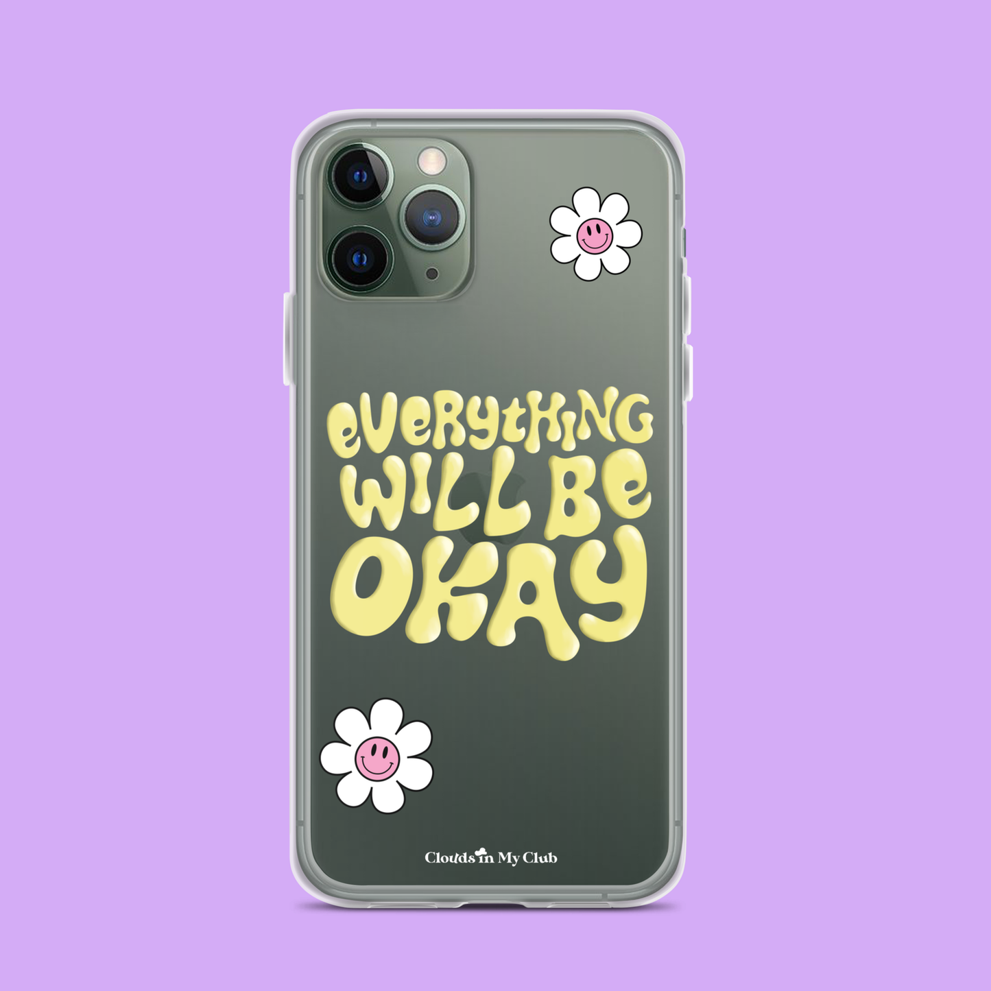 "Everything Will Be Okay" iPhone Case (Lemon)