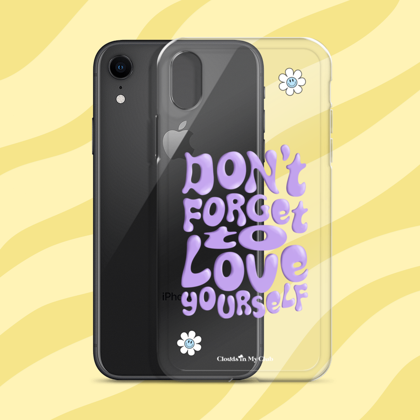 "Don't Forget to Love Yourself" iPhone Case (Orchid)