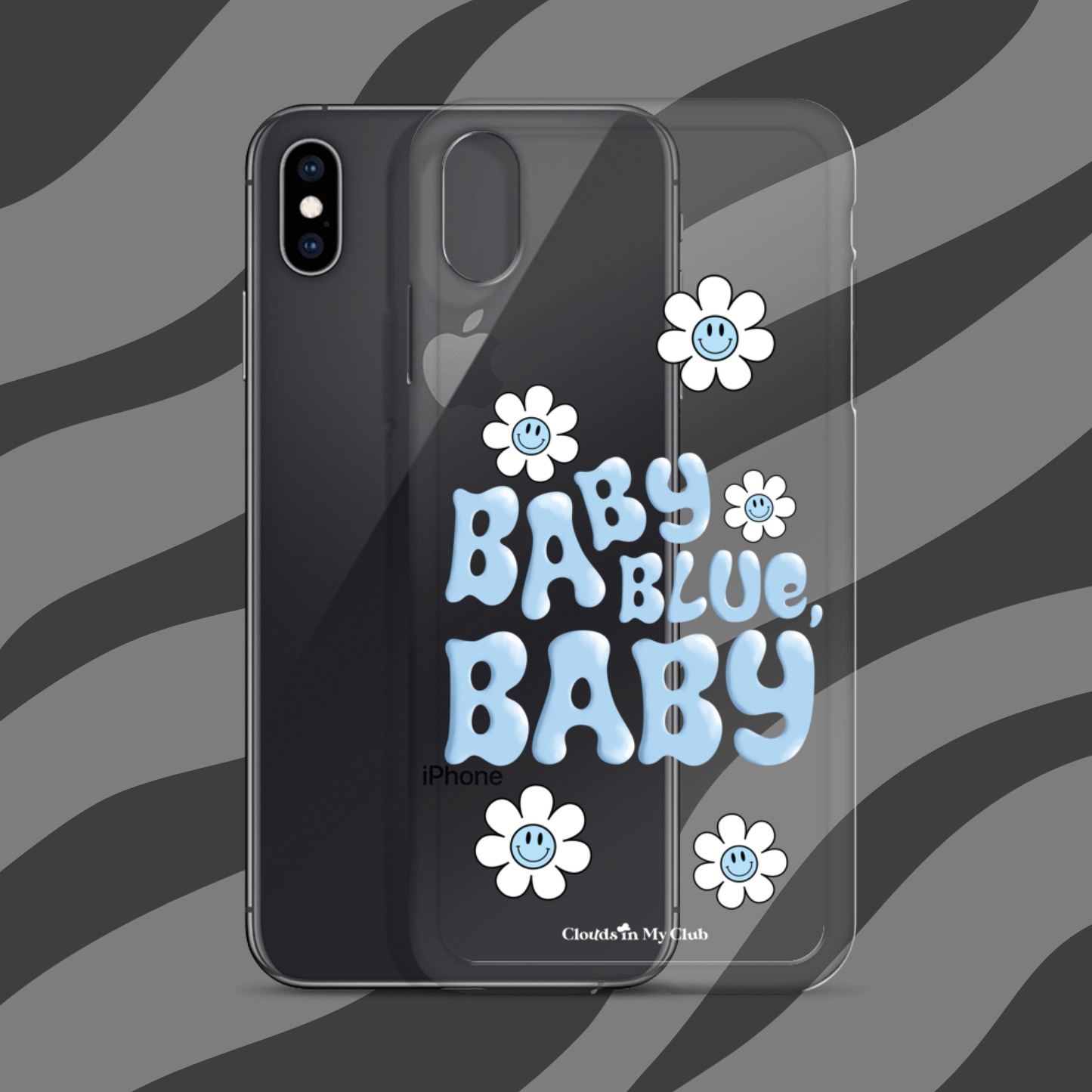 "Baby Blue, Baby" iPhone Case